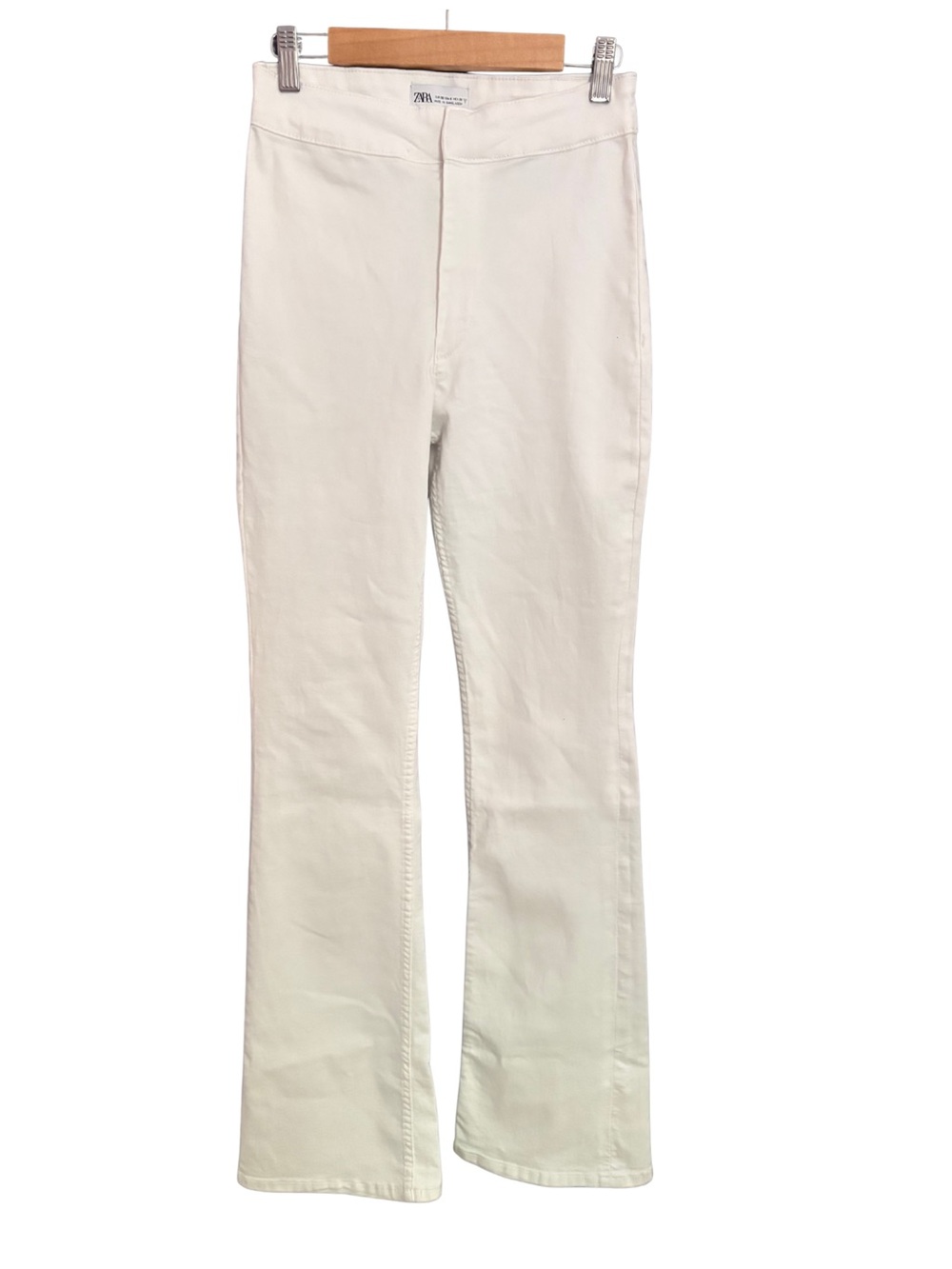 Zara White Stretch Bootcut Jeans Size 6